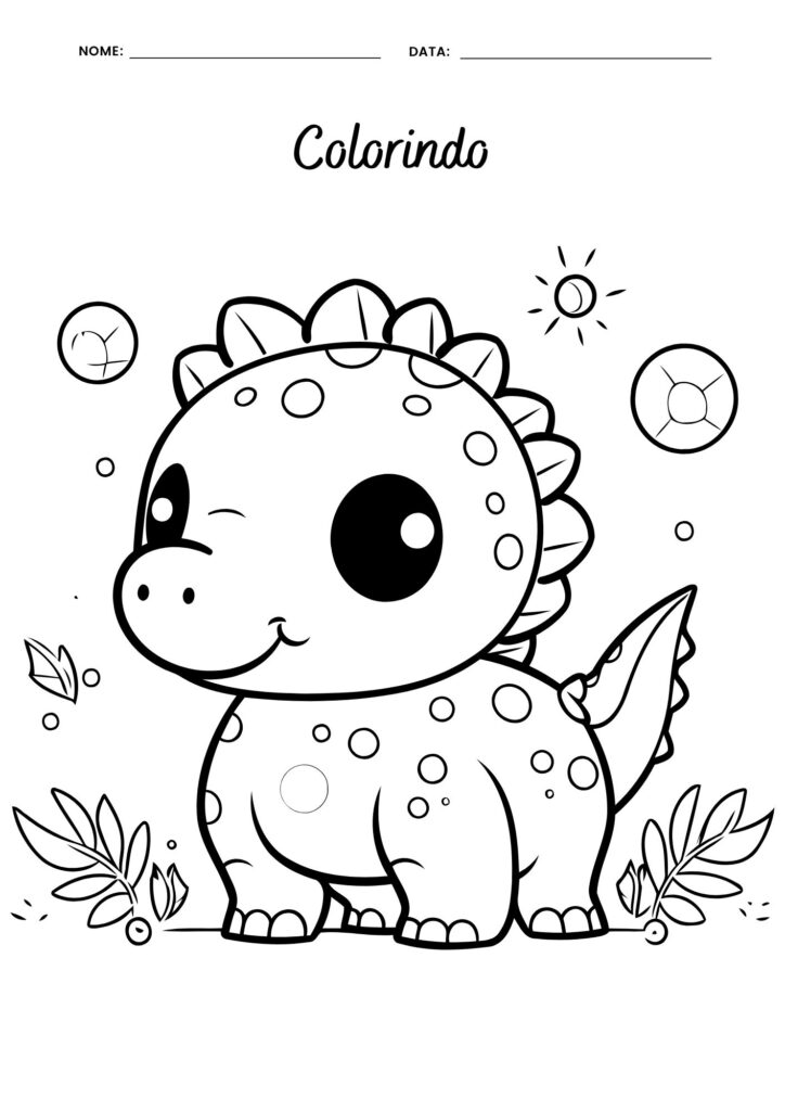 Desenho para colorir dinossauro 2 724x1024