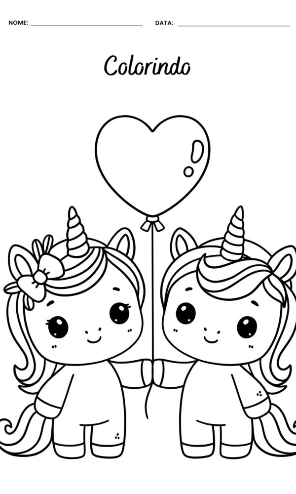 Desenhos para colorir unicornios 1 600x1000