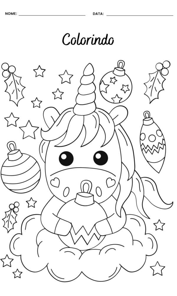 Desenhos para colorir unicornios 10 600x1000