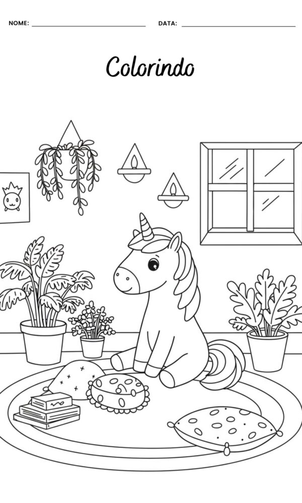 Desenhos para colorir unicornios 11 600x1000