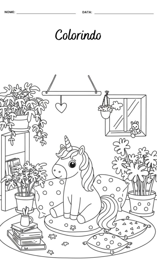 Desenhos para colorir unicornios 13 600x1000