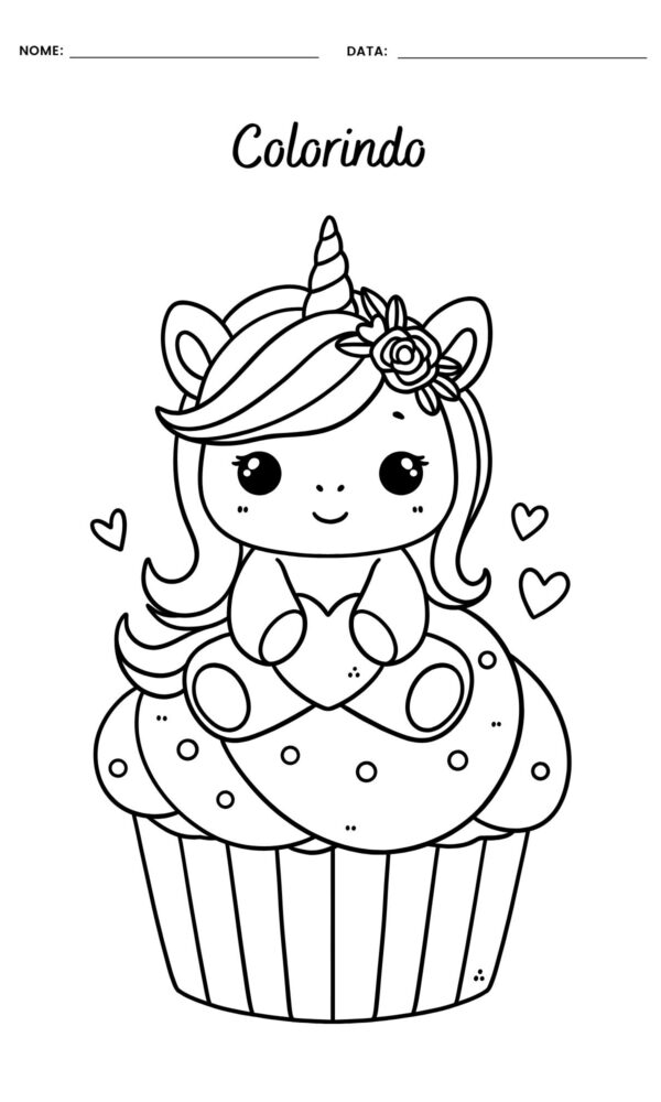 Desenhos para colorir unicornios 14 600x1000