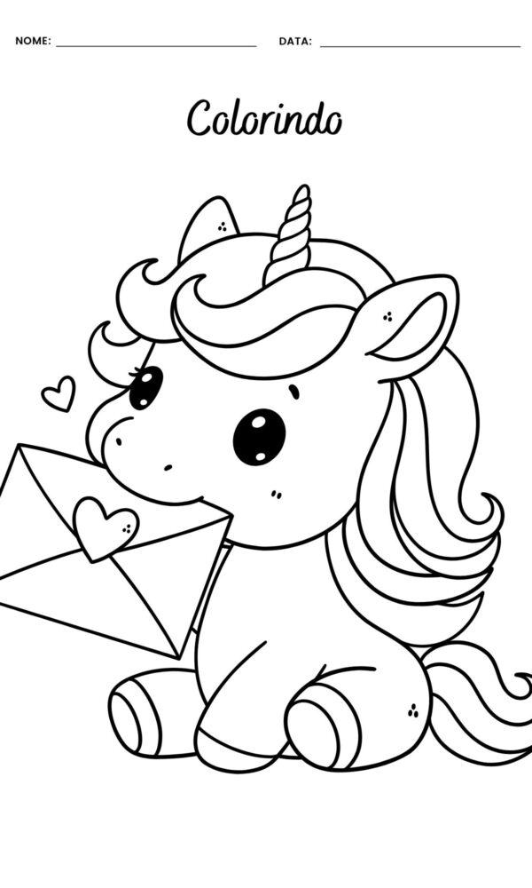 Desenhos para colorir unicornios 15 600x1000