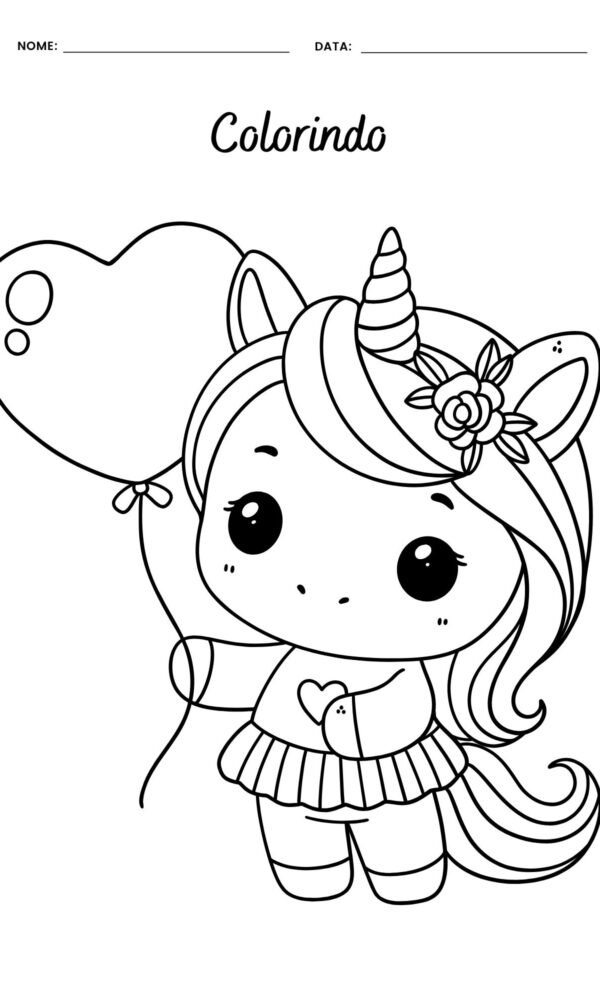 Desenhos para colorir unicornios 16 600x1000
