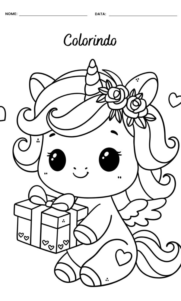 Desenhos para colorir unicornios 18 600x1000