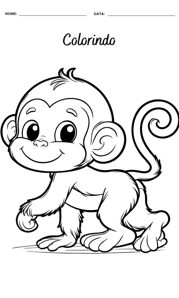 Desenho para colorir animais 1 600x1000