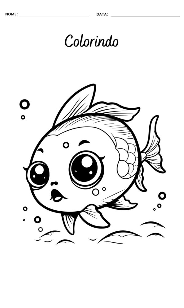Desenho para colorir animais 2 600x1000