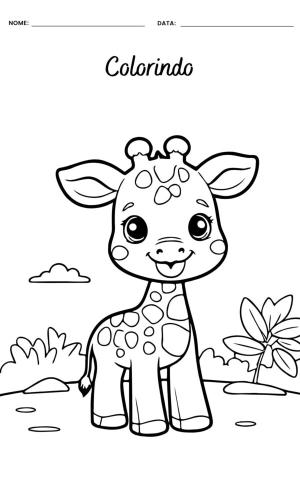 Desenho para colorir animais 9 600x1000