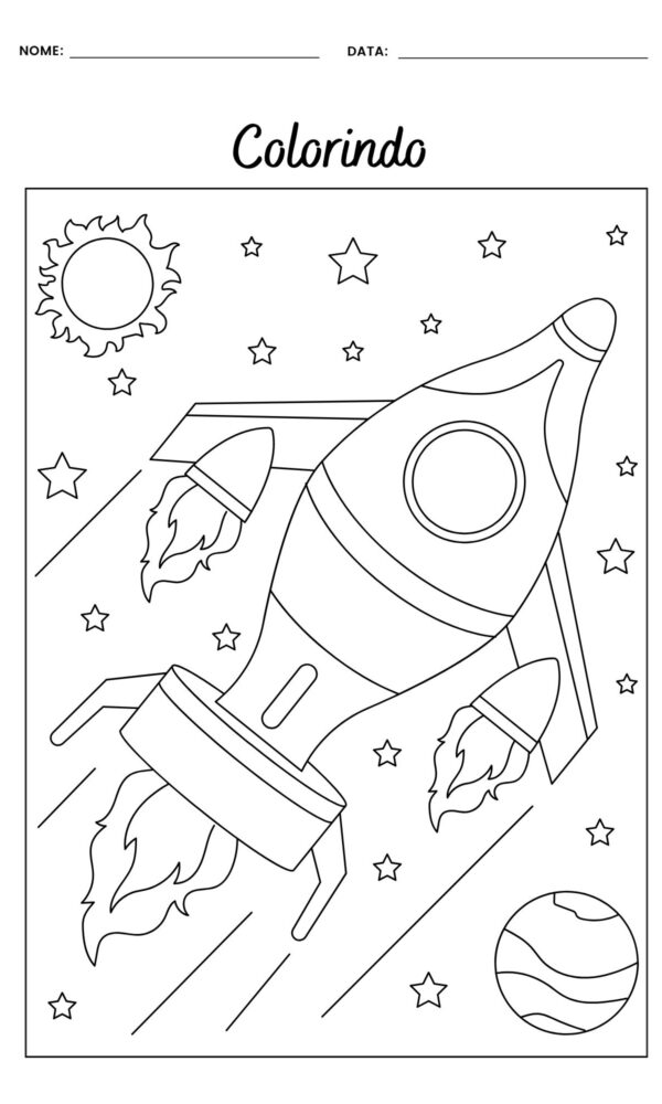 Desenho para colorir astronauta 16 600x1000