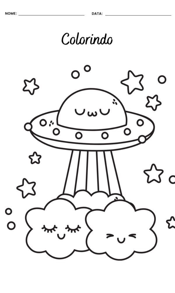 Desenho para colorir astronauta 5 600x1000