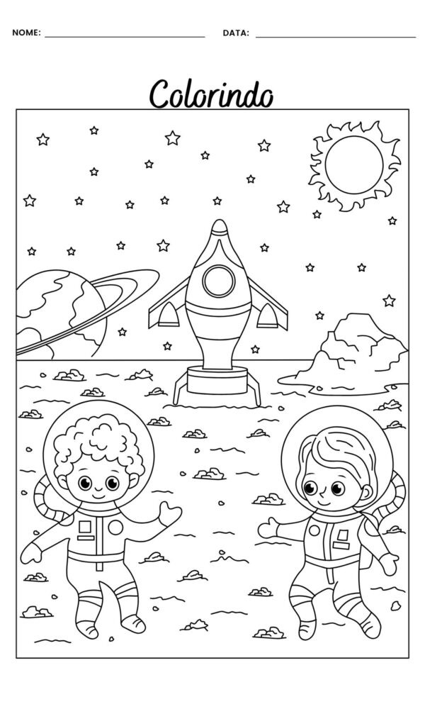 Desenho para colorir astronauta 6 600x1000