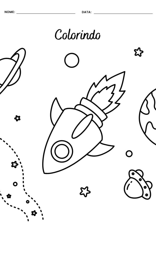 Desenho para colorir astronauta 7 600x1000