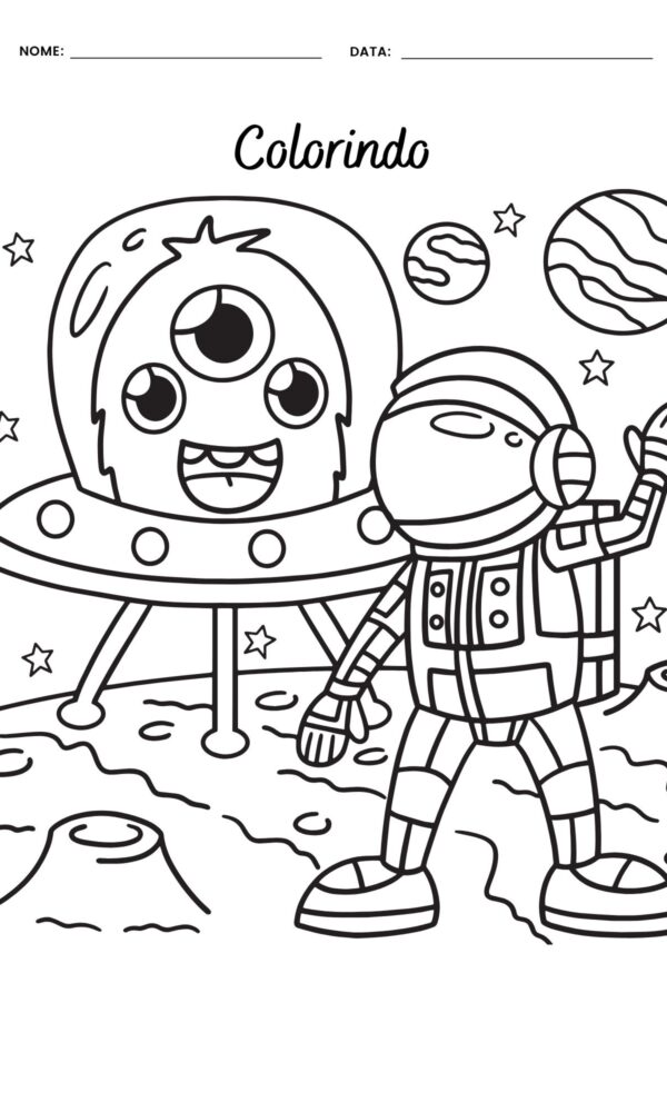 Desenho para colorir astronauta 8 600x1000