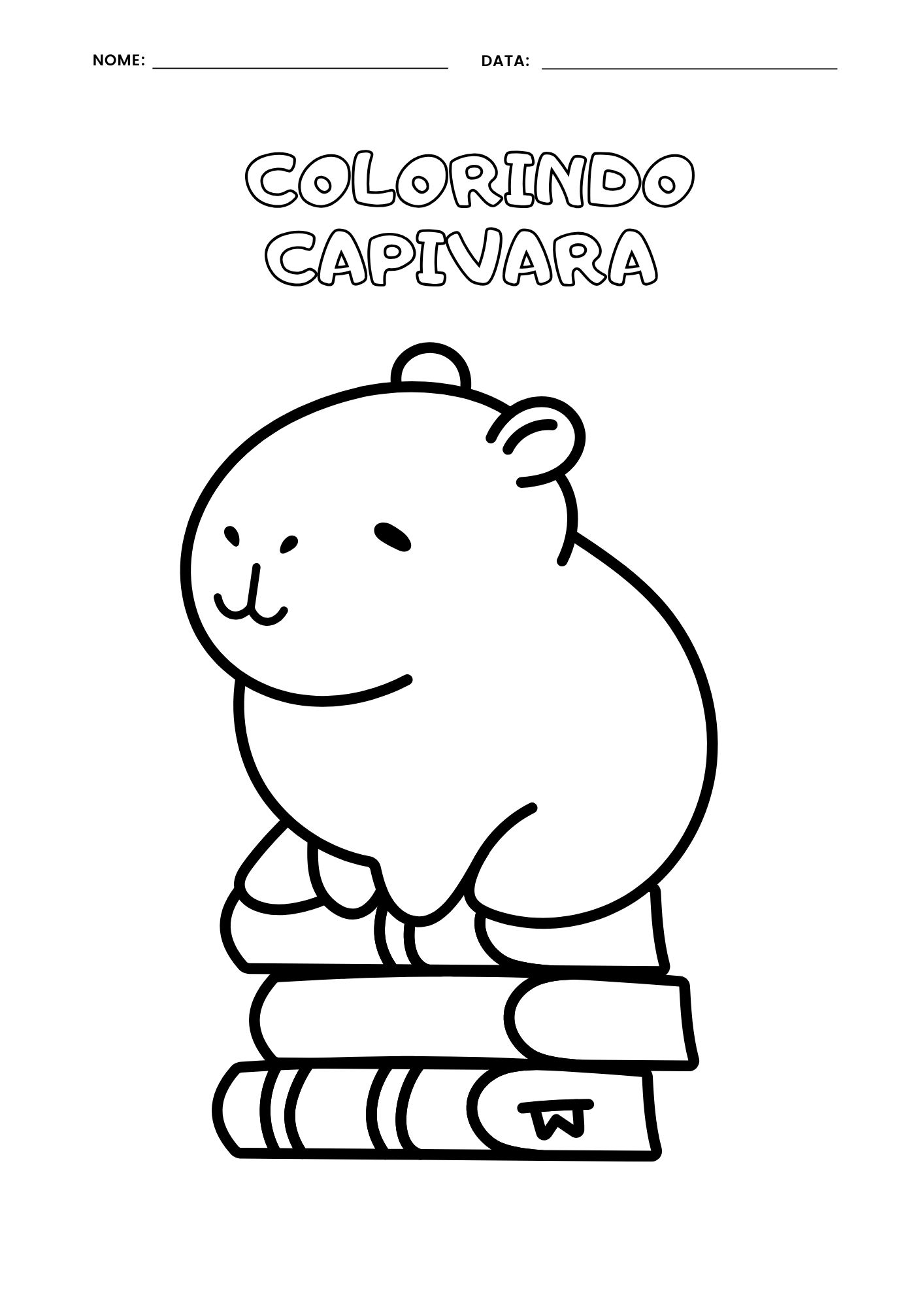 Desenho Para Colorir Capirava - Livros para Colorir