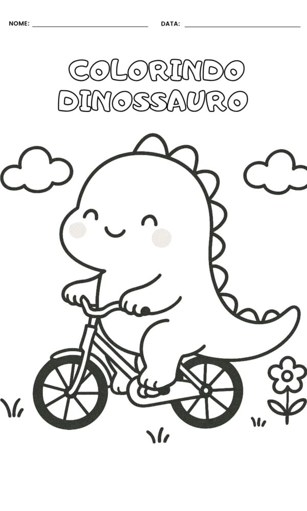 Desenho para colorir dinossauro 1 600x1000