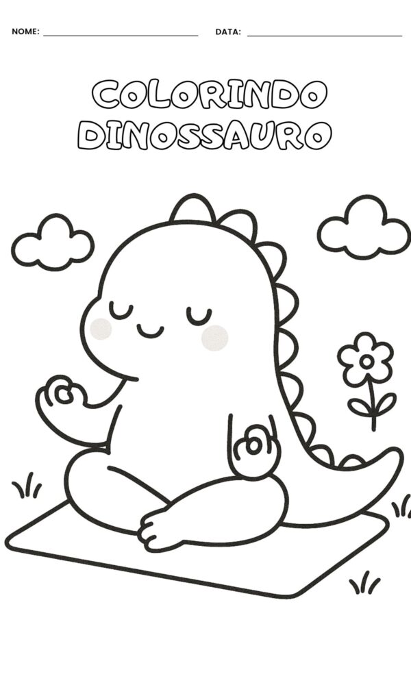 Desenho para colorir dinossauro 2 600x1000