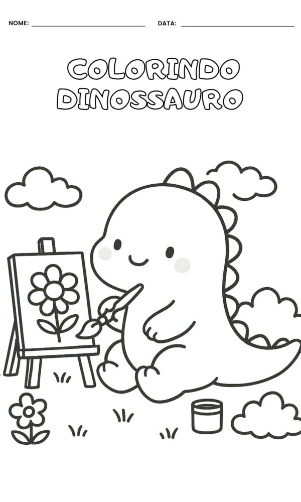 Desenho para colorir dinossauro 3 600x1000