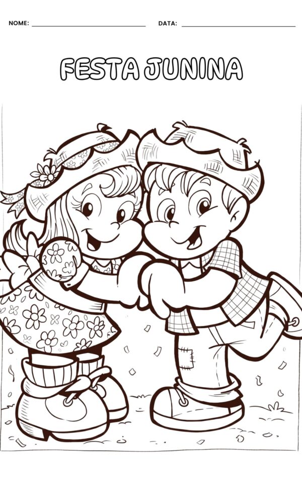 Desenho para colorir festa junina 11 600x1000