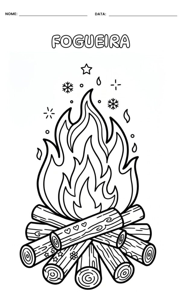 Desenho para colorir festa junina 6 600x1000