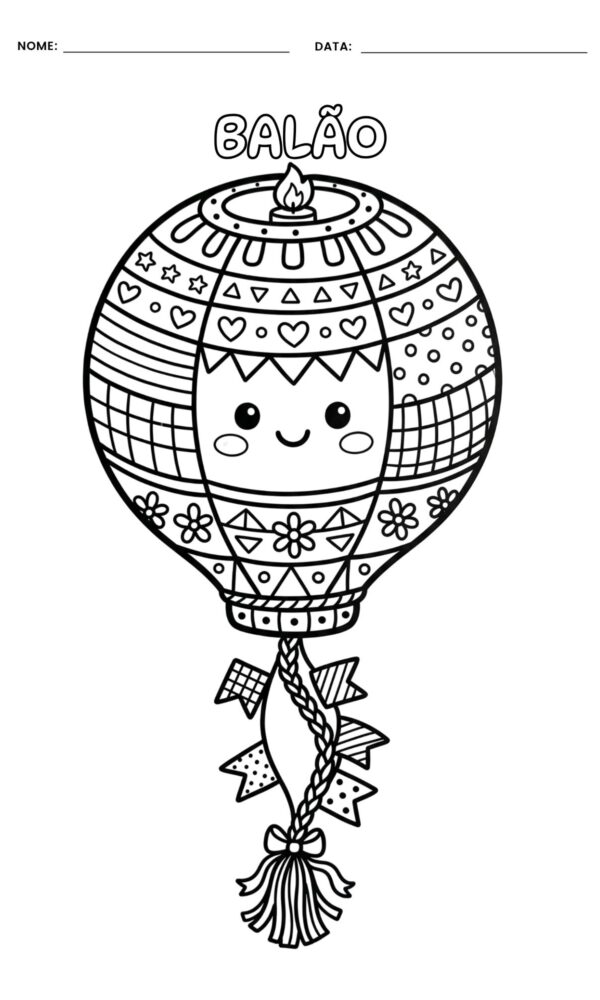 Desenho para colorir festa junina 8 600x1000